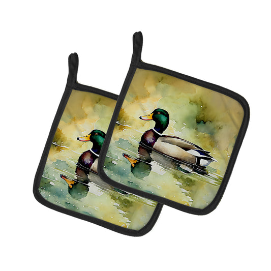 Buy this Mallard Pair of Pot Holders