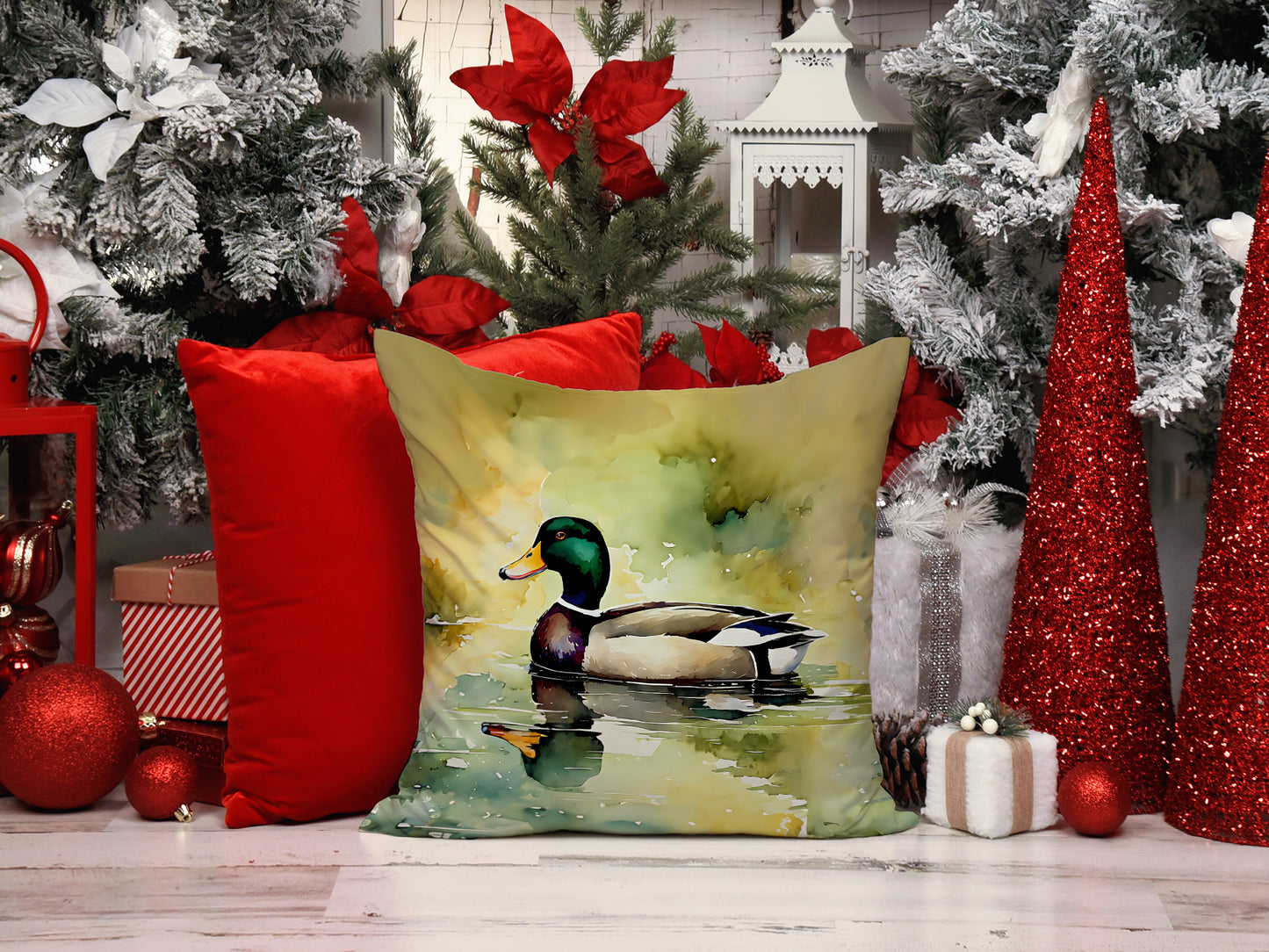 Mallard Throw Pillow