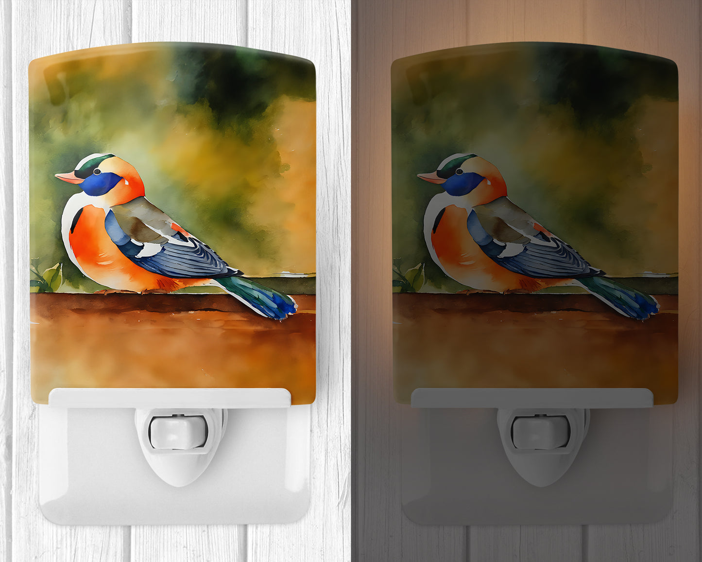 Mandarin Duck Ceramic Night Light