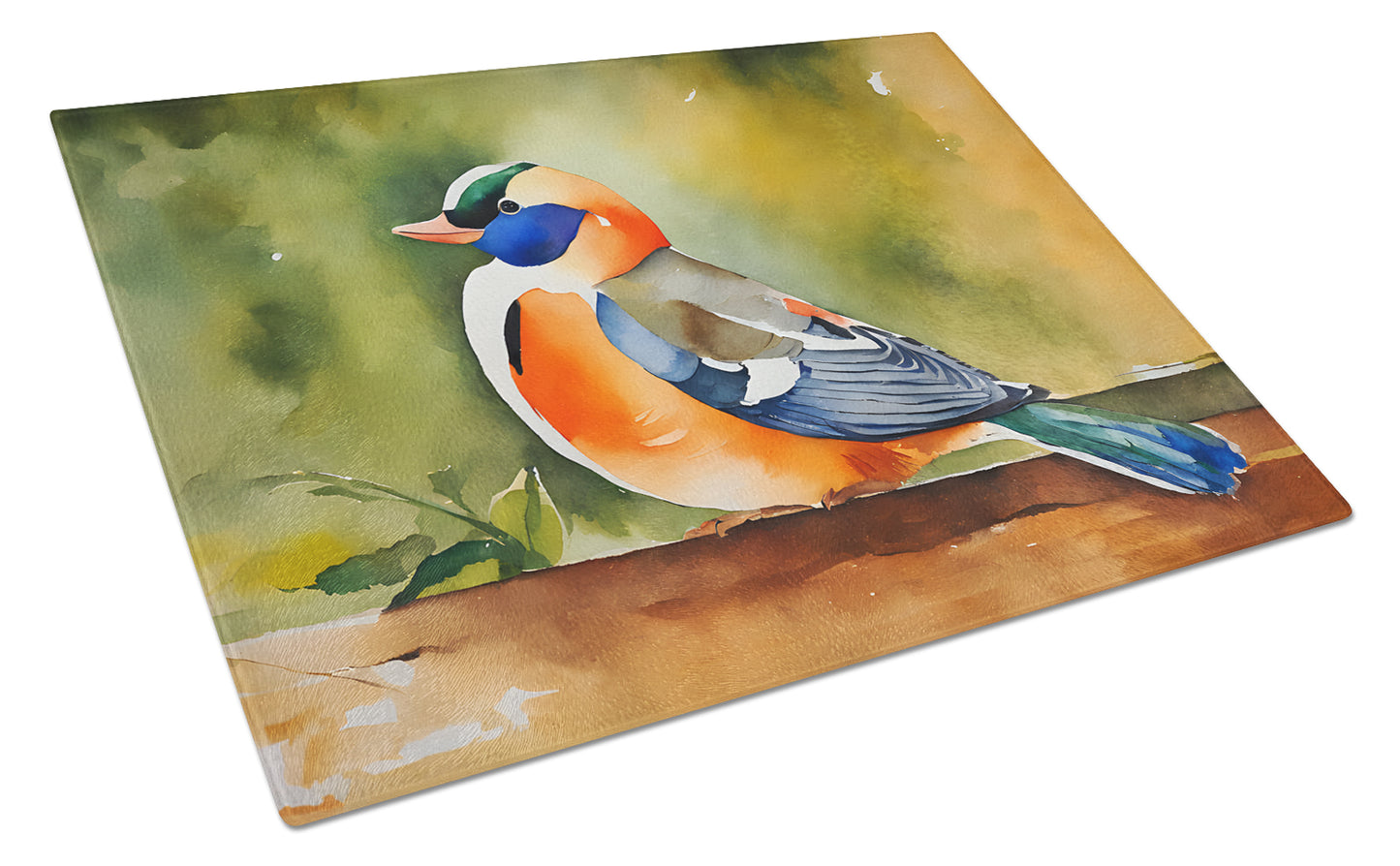 Buy this Mandarin Duck Glass Cutting Board