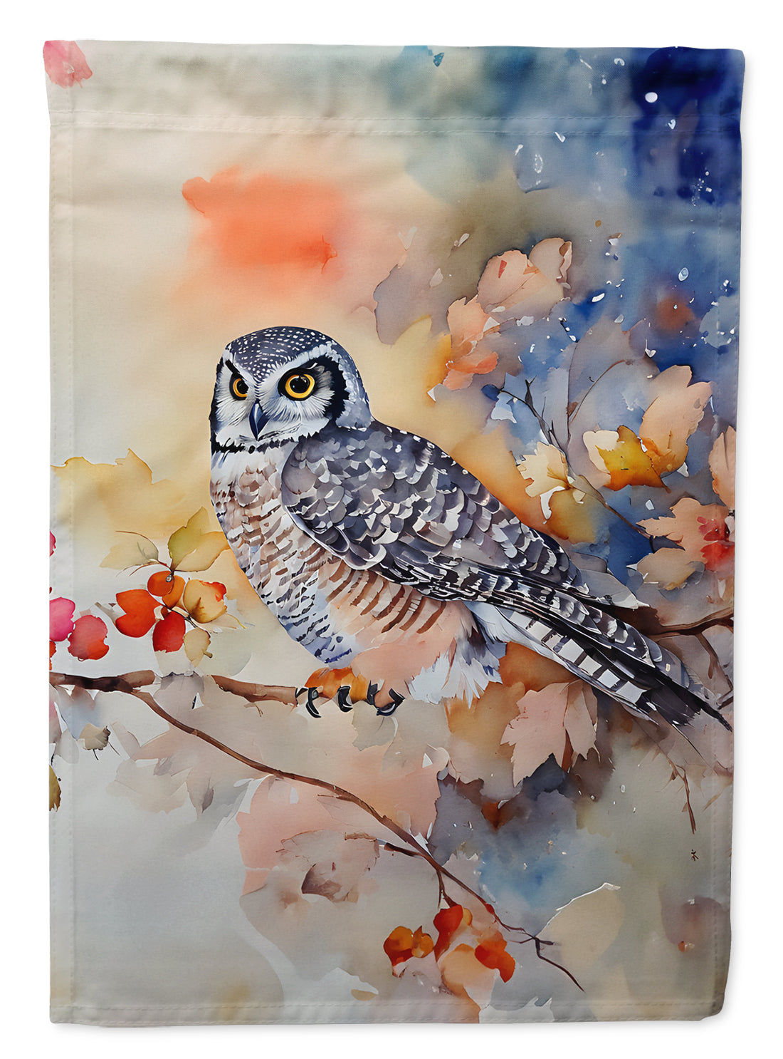 Buy this Northern Hawk Owl House Flag