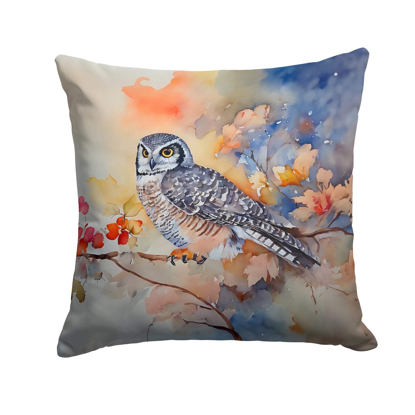 Buy this Northern Hawk Owl Throw Pillow