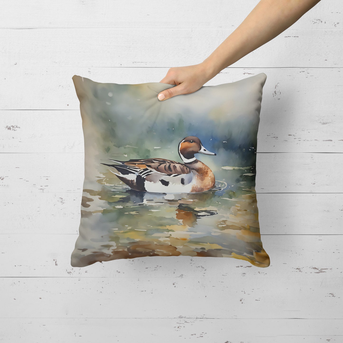 Northern Pintail Throw Pillow