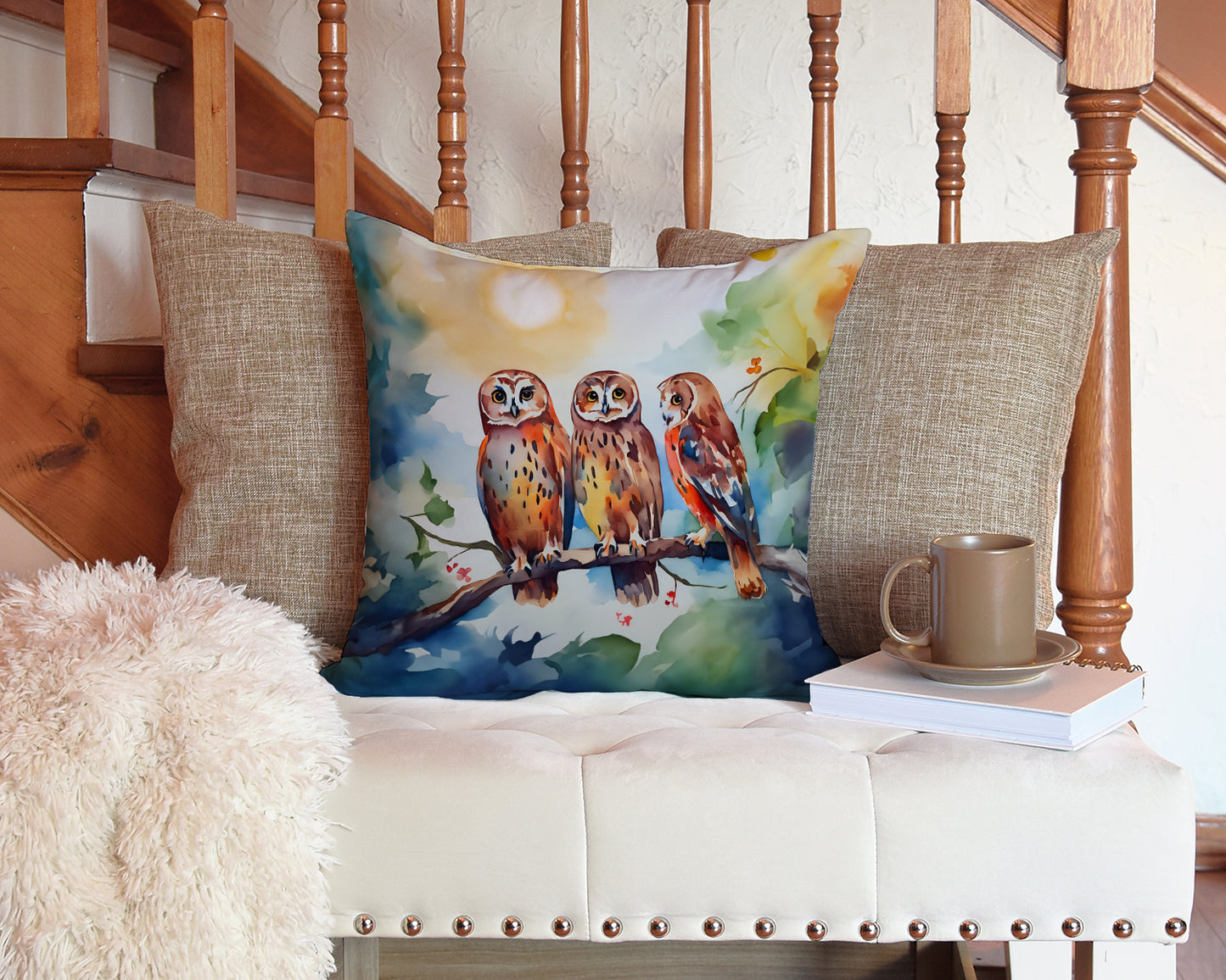 Owls Throw Pillow