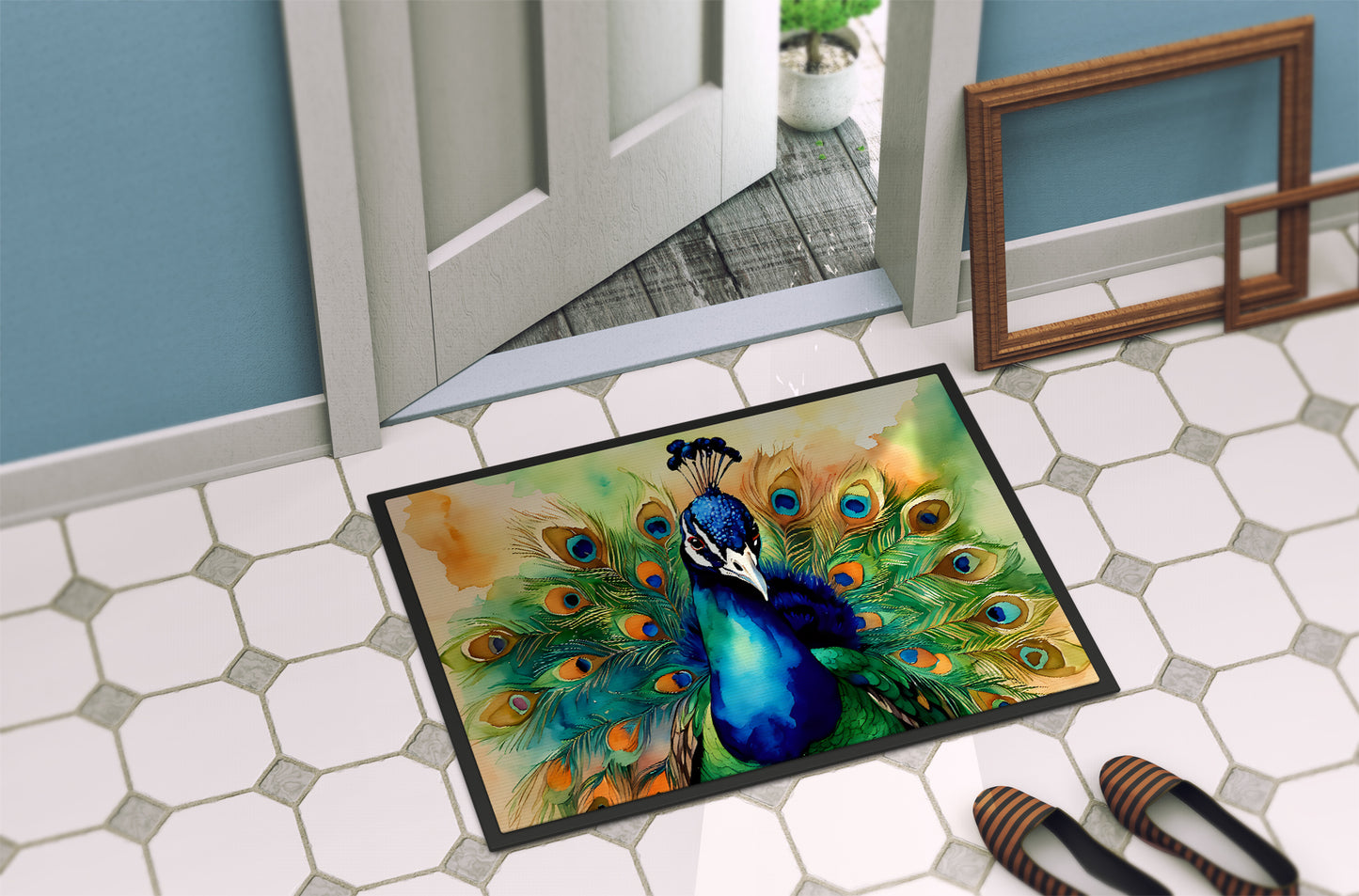 Peacock Doormat