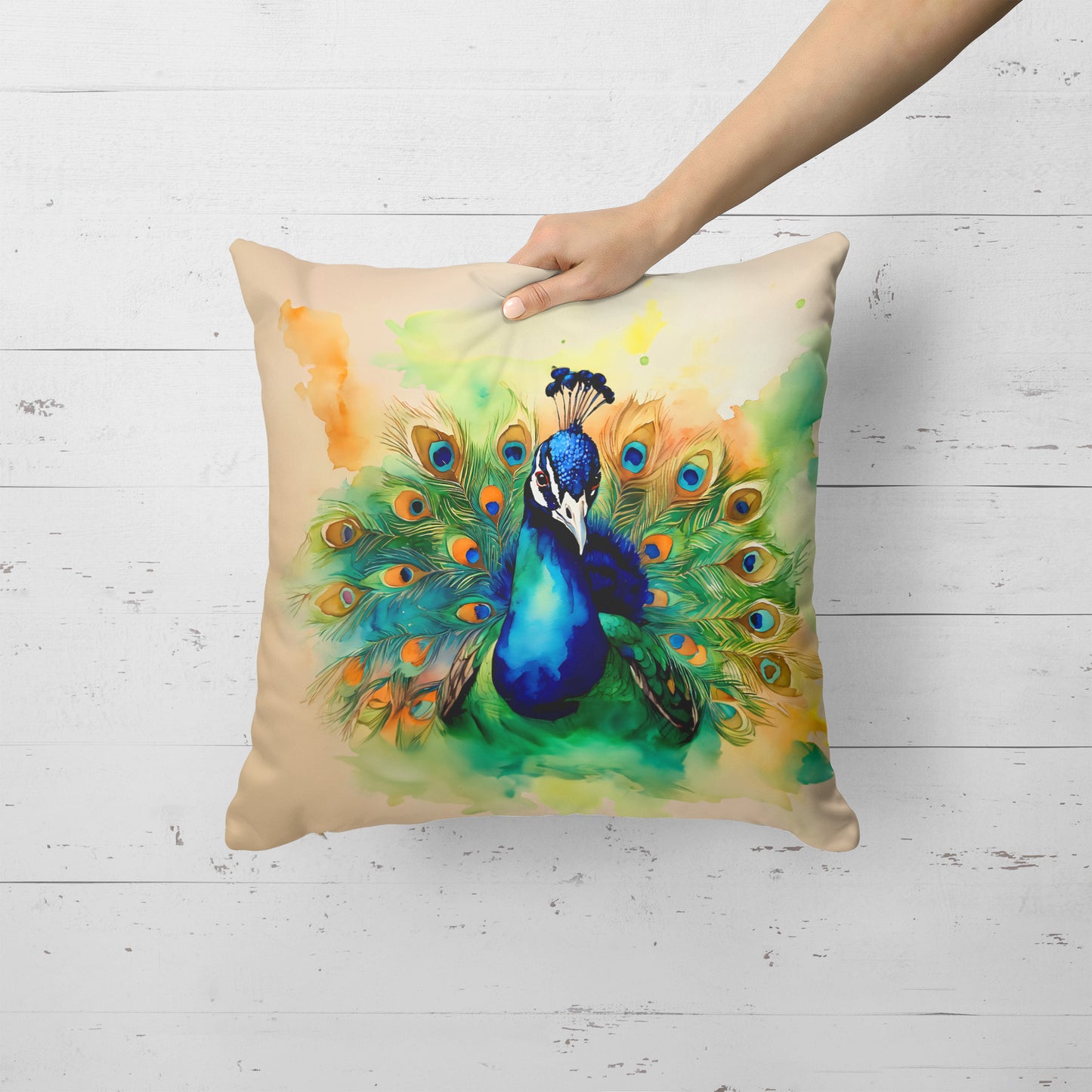 Peacock Throw Pillow