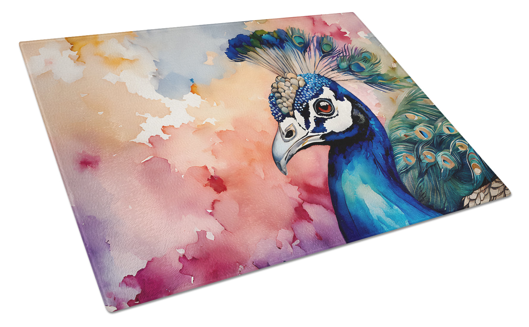 Buy this Peacock Glass Cutting Board