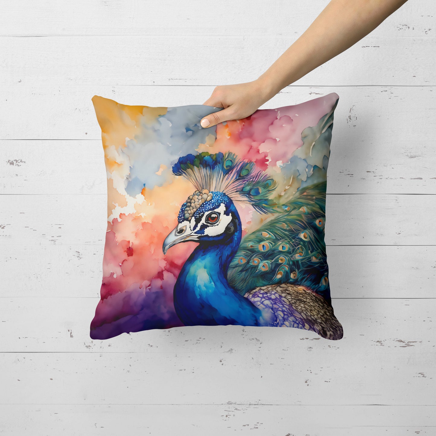 Peacock Throw Pillow