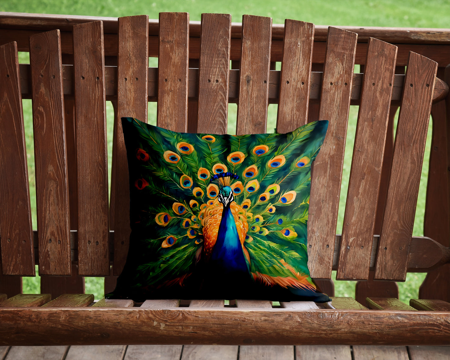 Peacock Throw Pillow