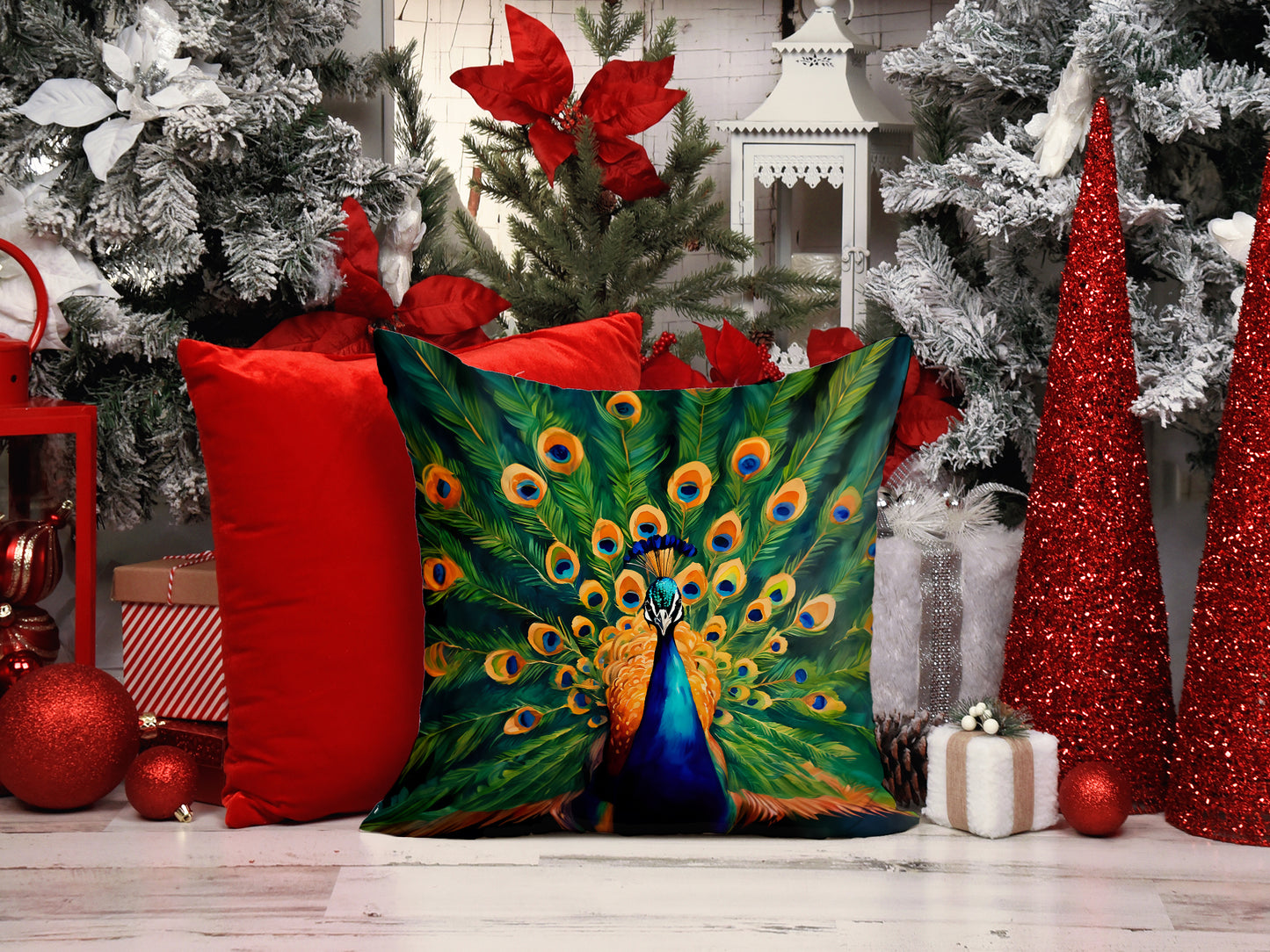 Peacock Throw Pillow