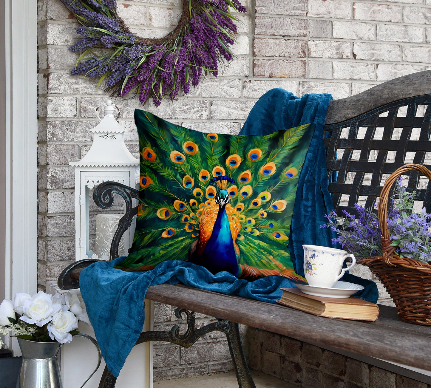 Peacock Throw Pillow