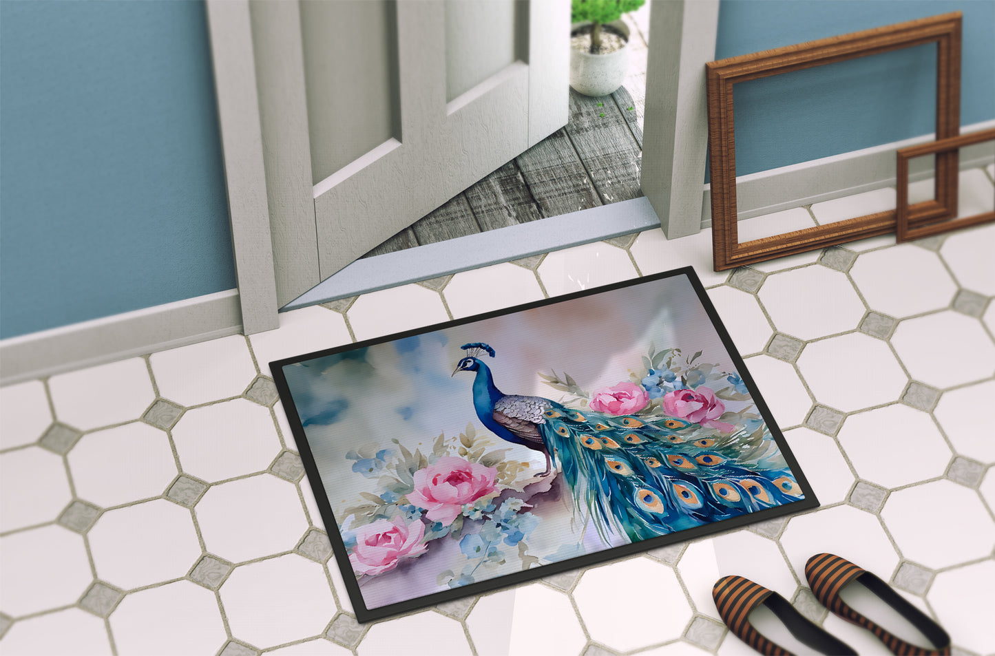 Peacock Doormat