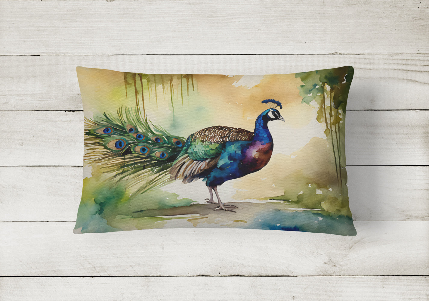Peacock Throw Pillow