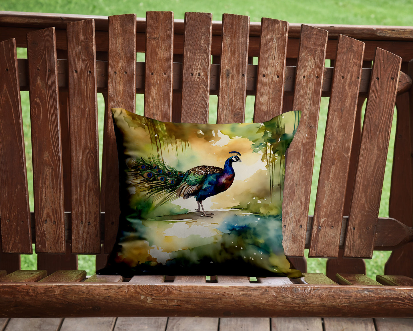 Peacock Throw Pillow