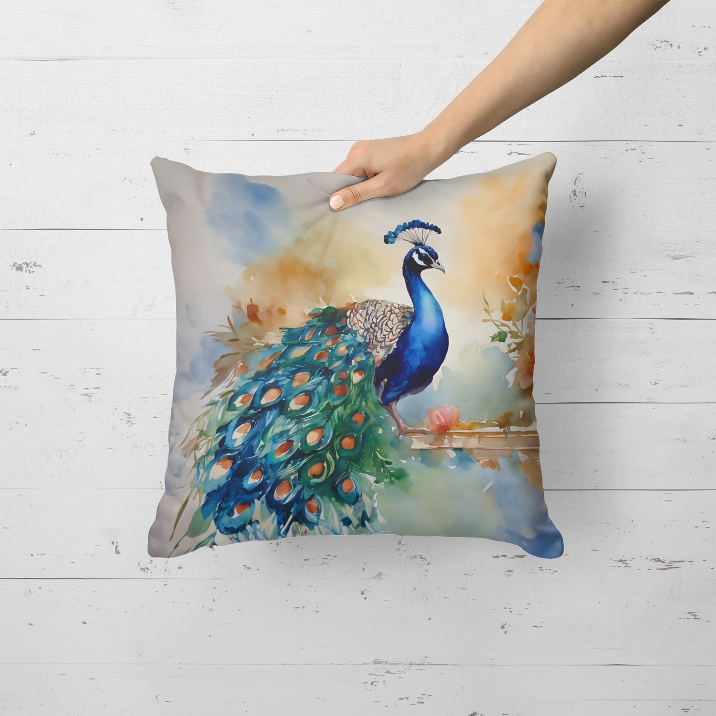 Peacock Throw Pillow