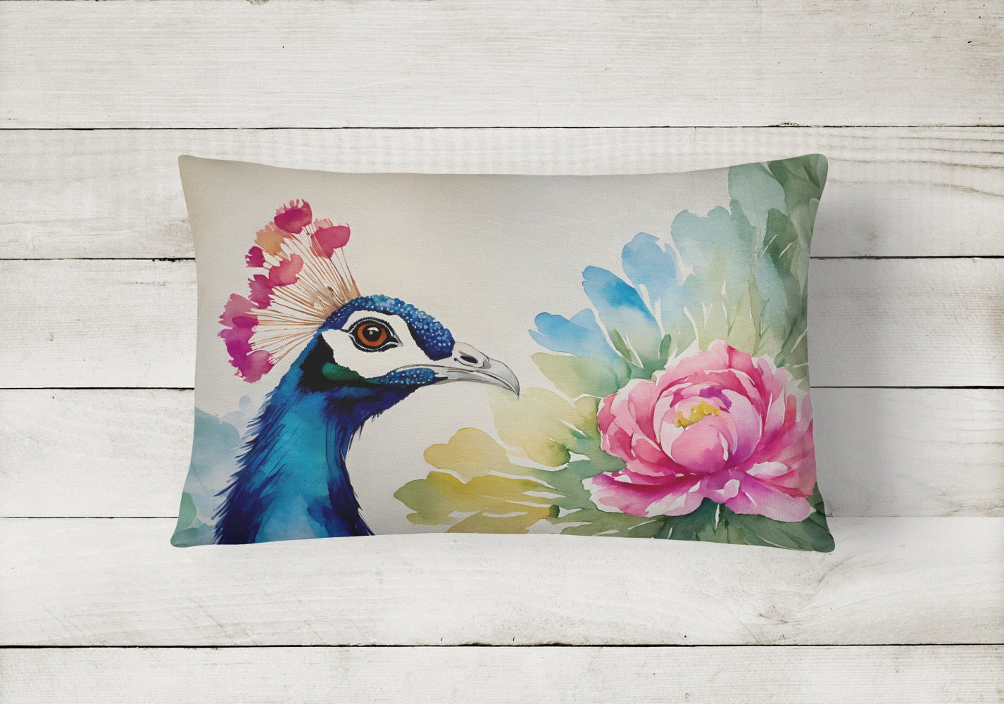 Peacock Throw Pillow