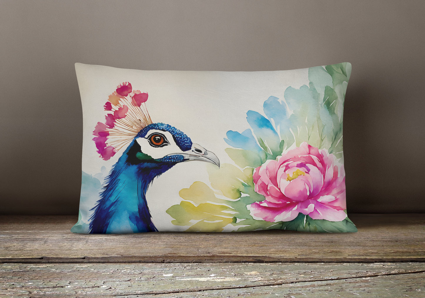 Peacock Throw Pillow