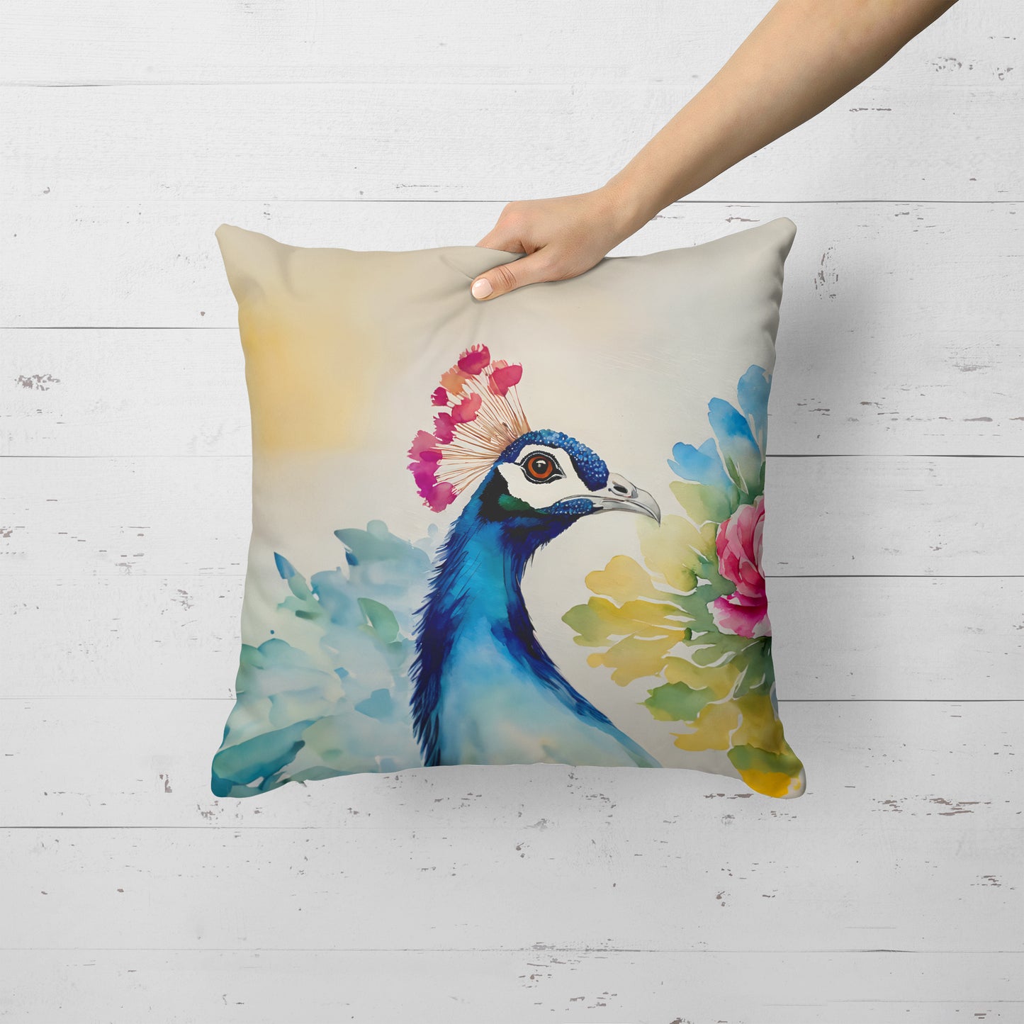 Peacock Throw Pillow