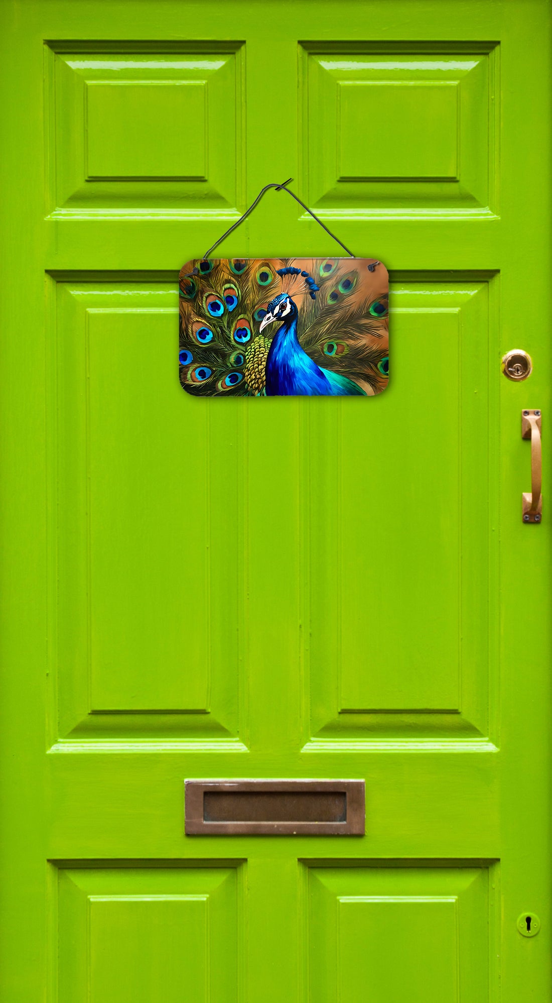 Peacock Wall or Door Hanging Prints