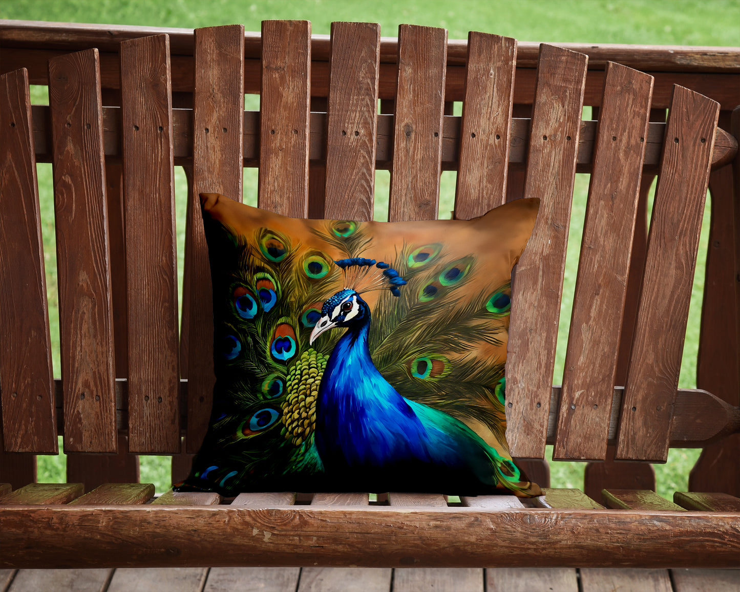 Peacock Throw Pillow