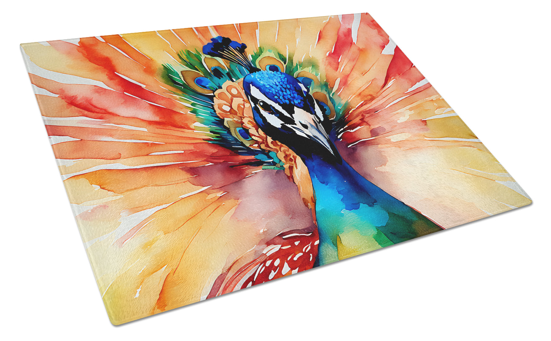 Buy this Peacock Glass Cutting Board