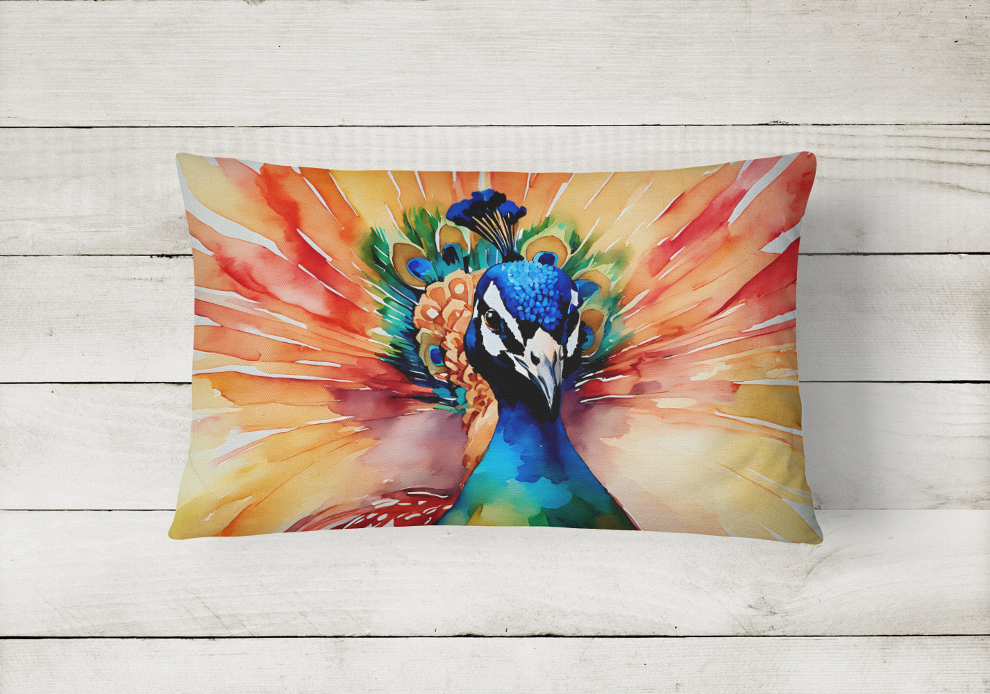 Peacock Throw Pillow