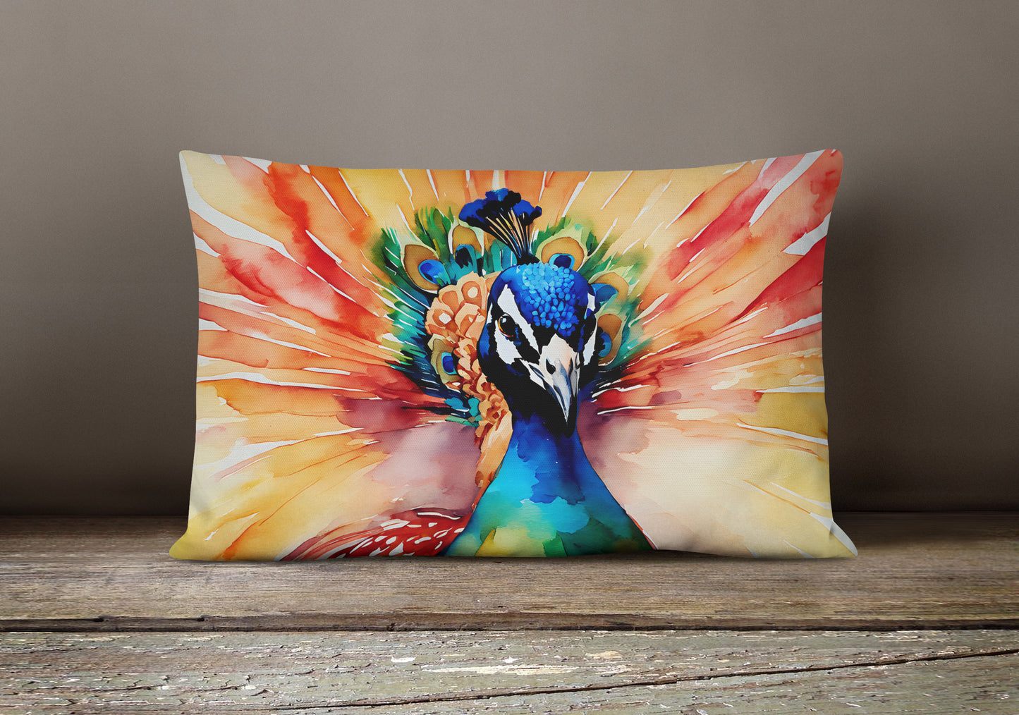 Peacock Throw Pillow