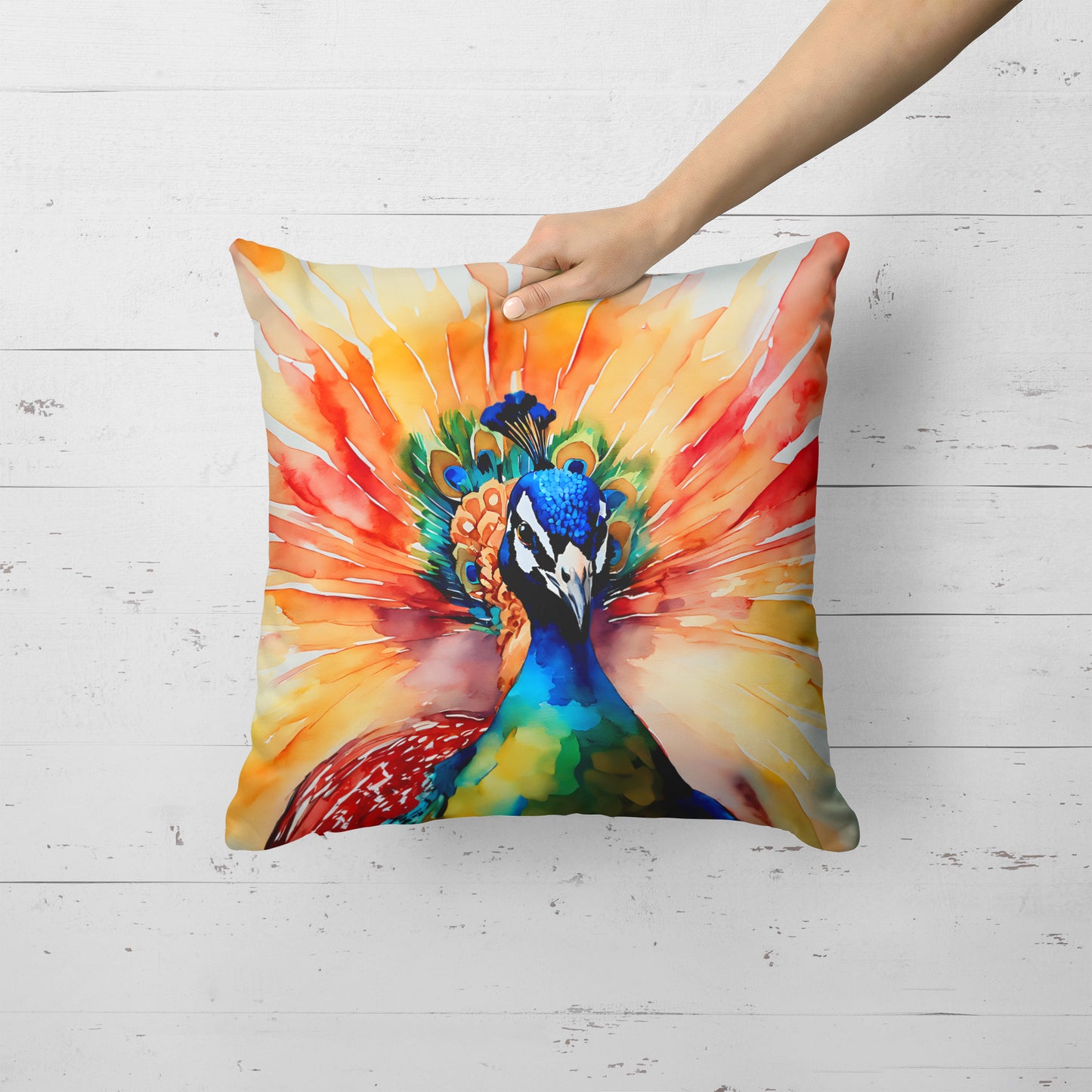 Peacock Throw Pillow