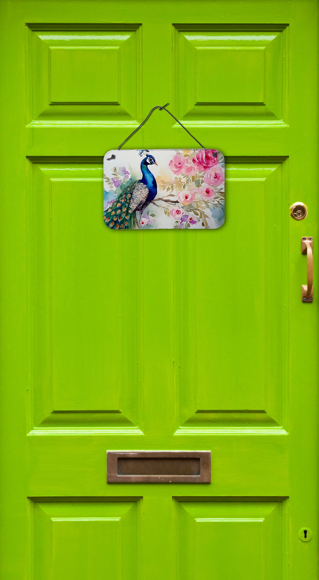 Peacock Wall or Door Hanging Prints