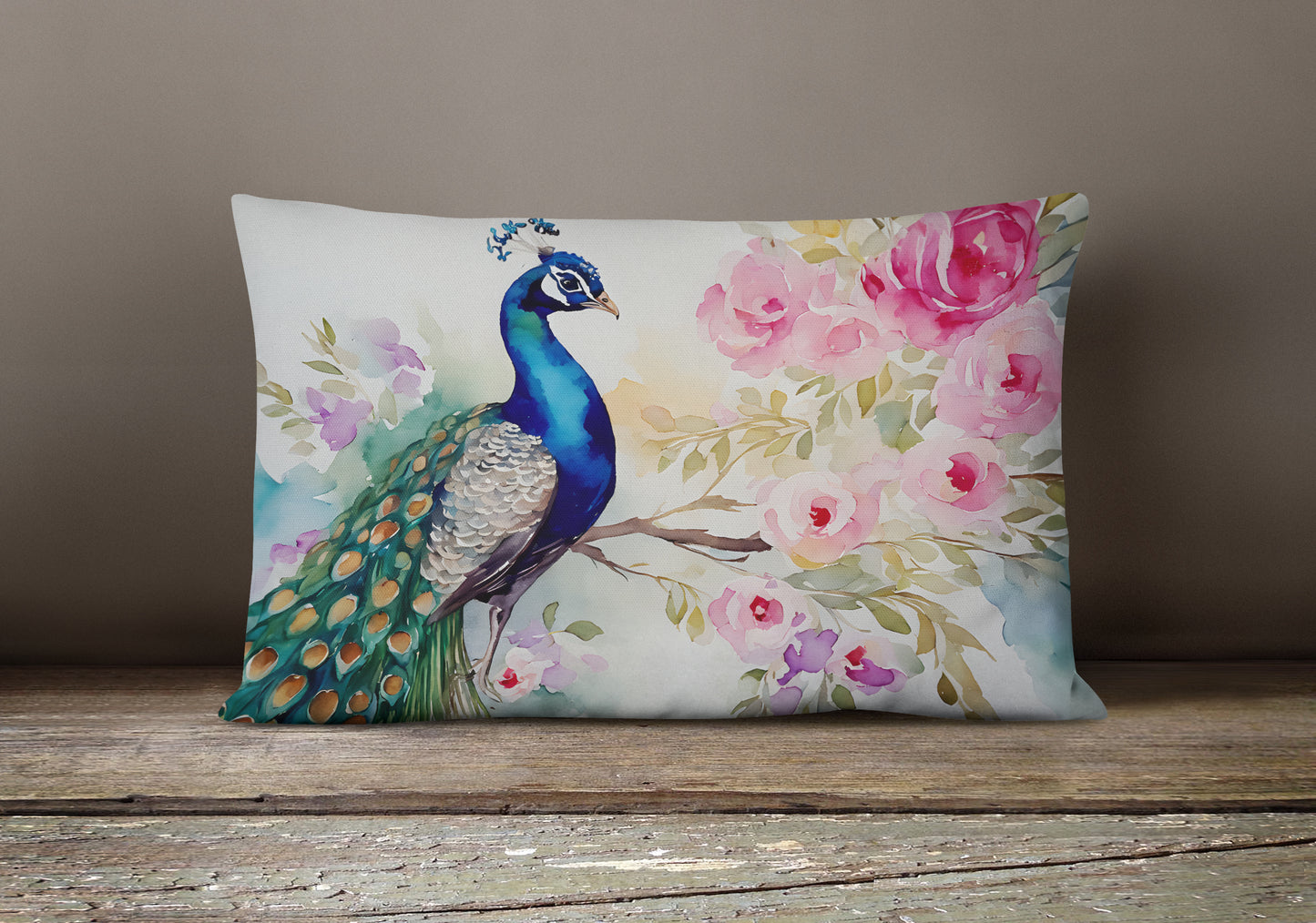 Peacock Throw Pillow