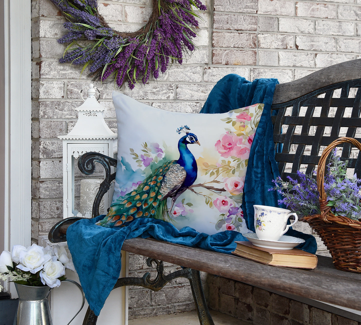 Peacock Throw Pillow