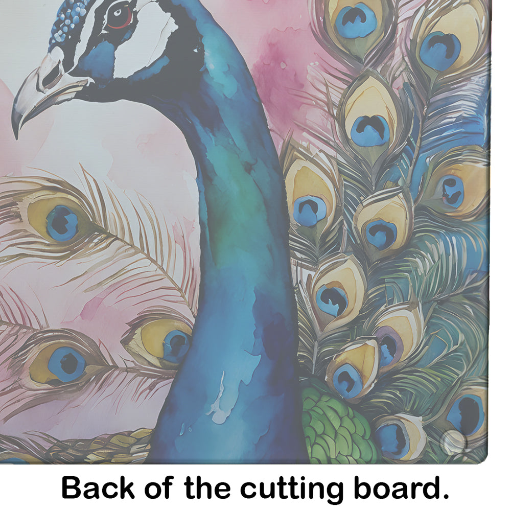 Peacock Glass Cutting Board