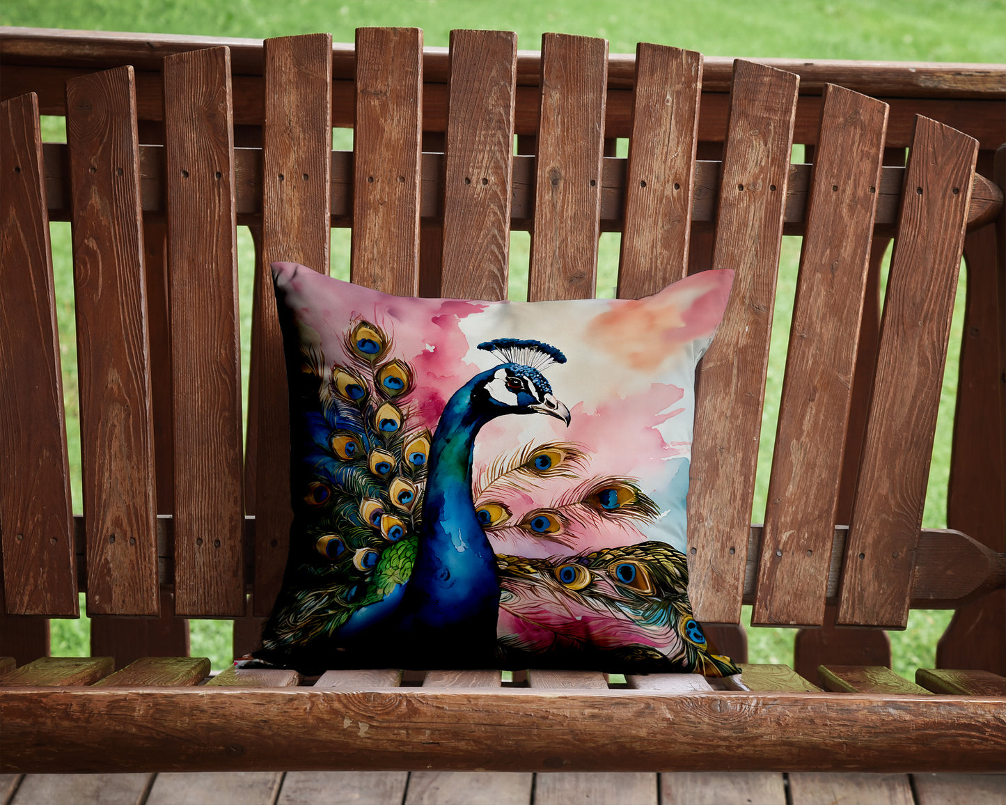 Peacock Throw Pillow