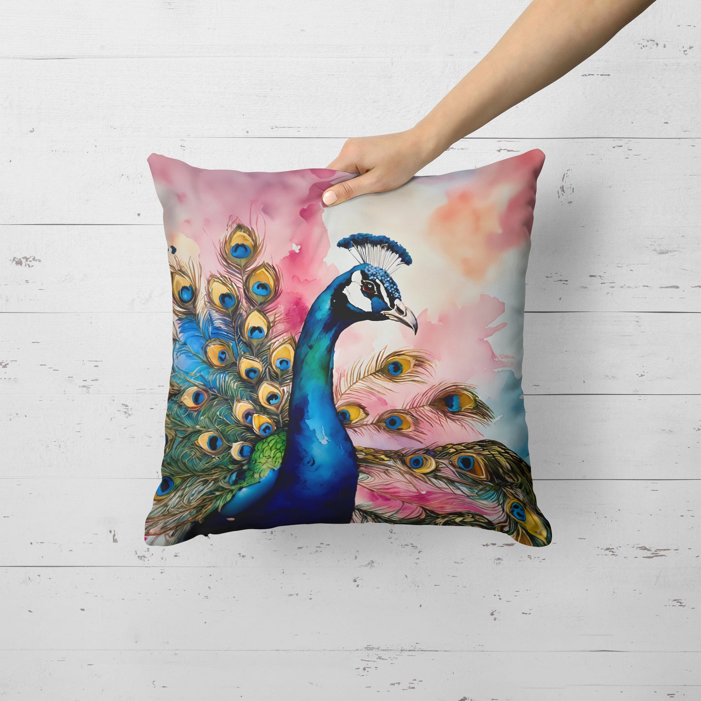 Peacock Throw Pillow