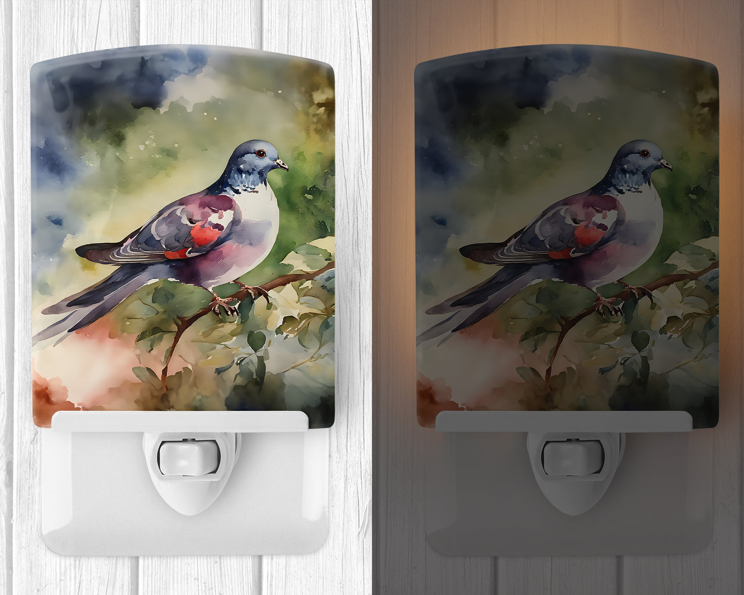 Pigeon Ceramic Night Light