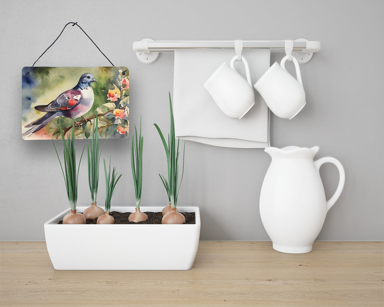 Pigeon Wall or Door Hanging Prints