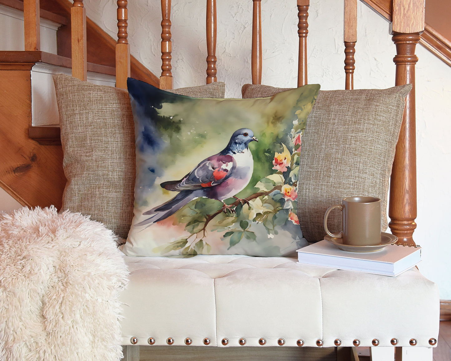 Pigeon Throw Pillow