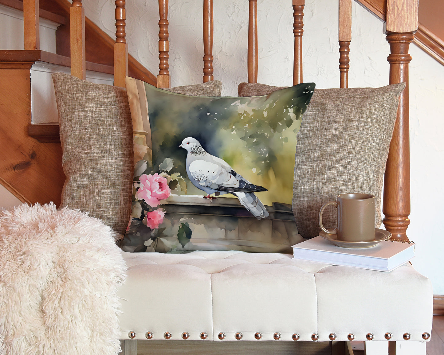 Pigeon Throw Pillow