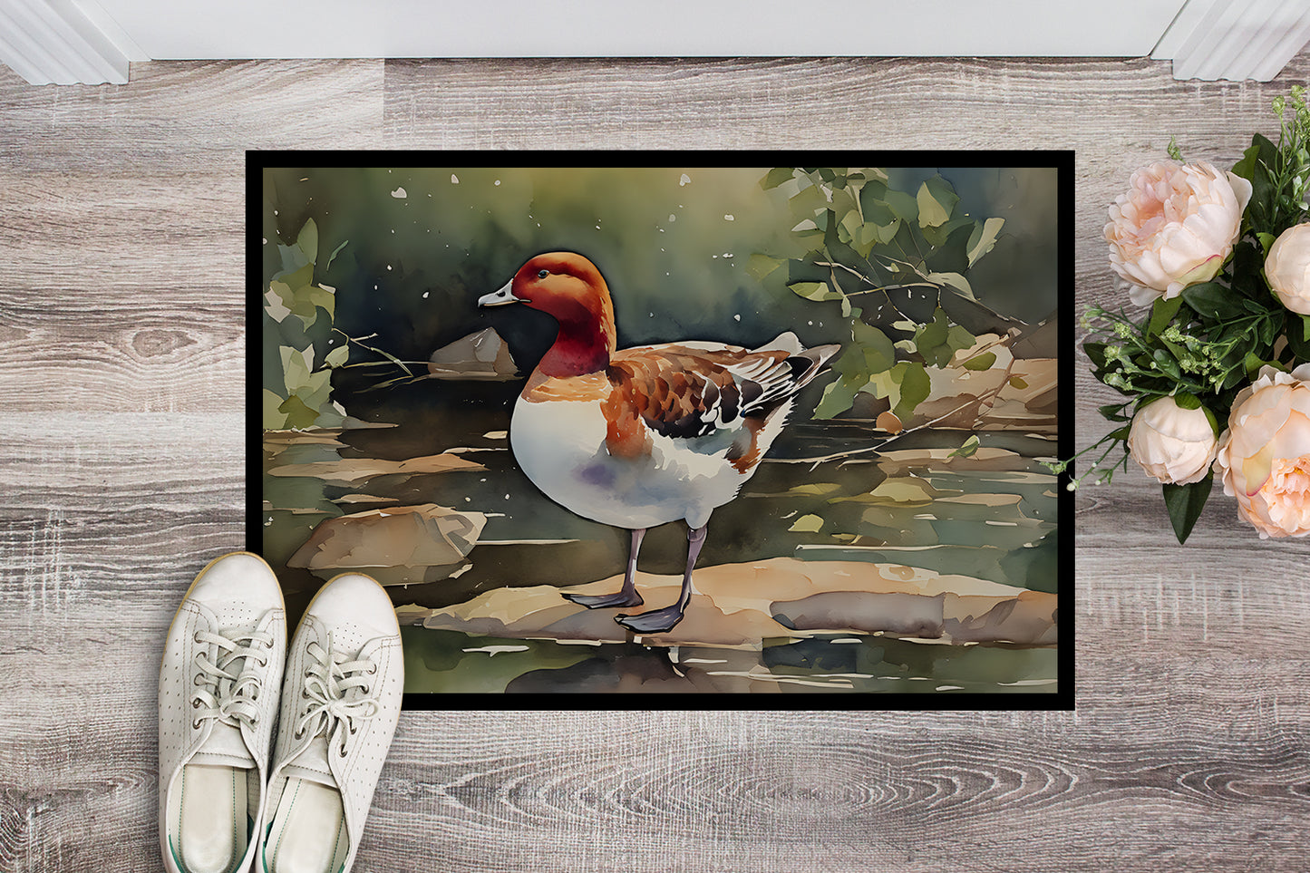 Redhead Duck Doormat