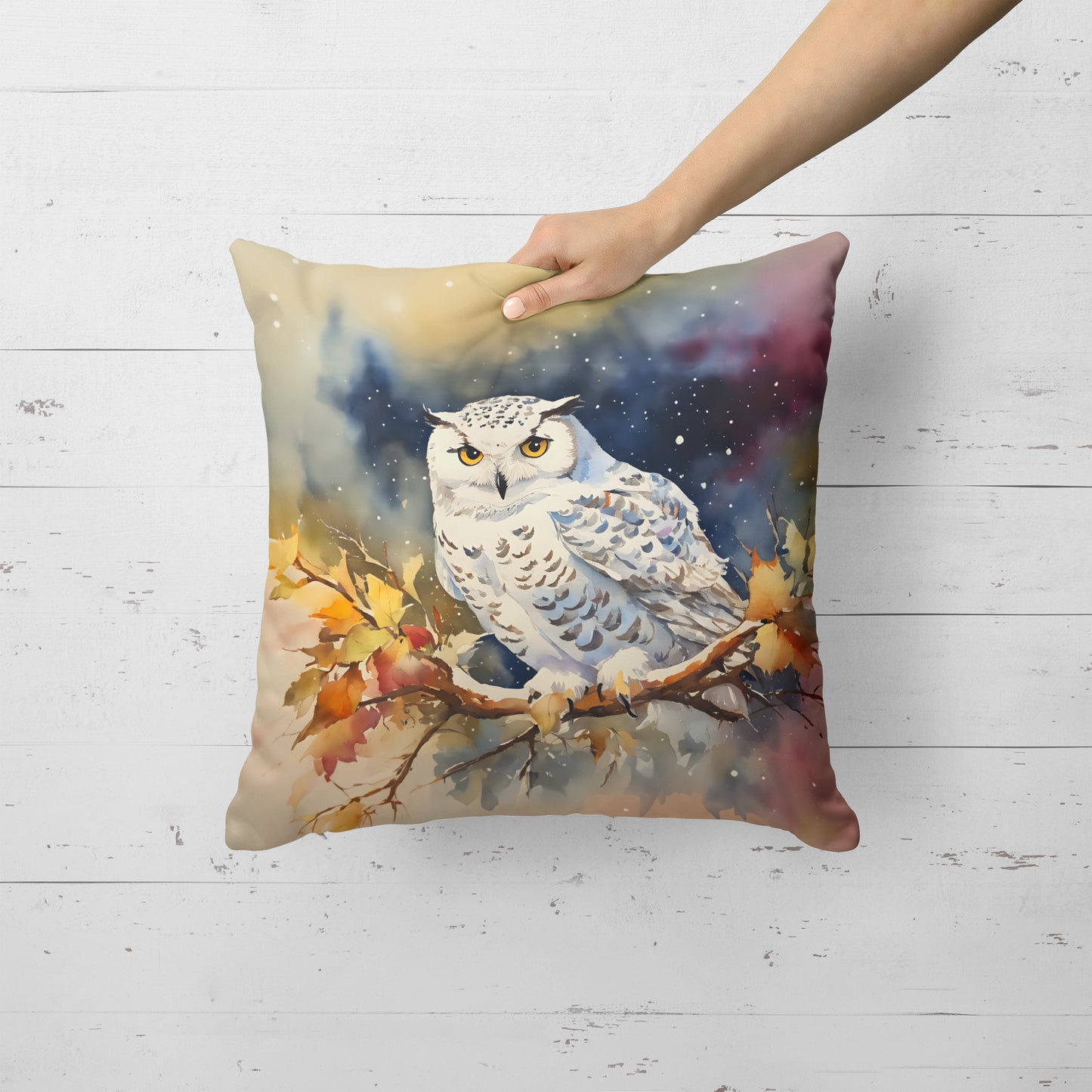 Snowy Owl Throw Pillow