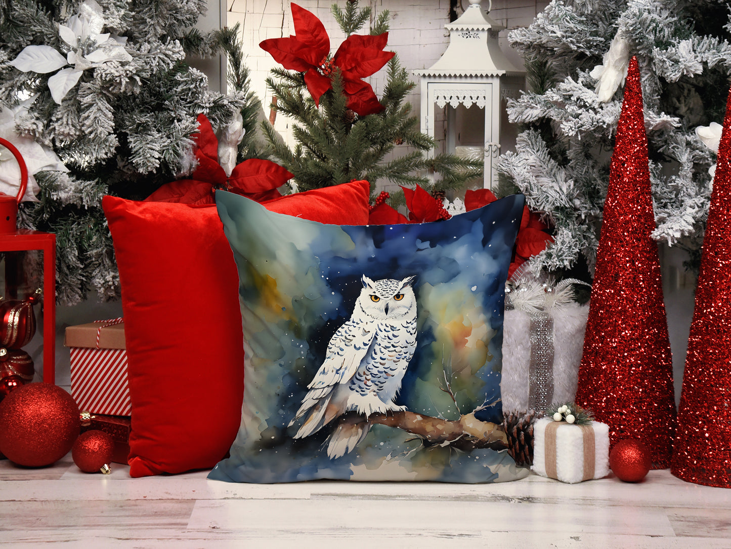 Snowy Owl Throw Pillow