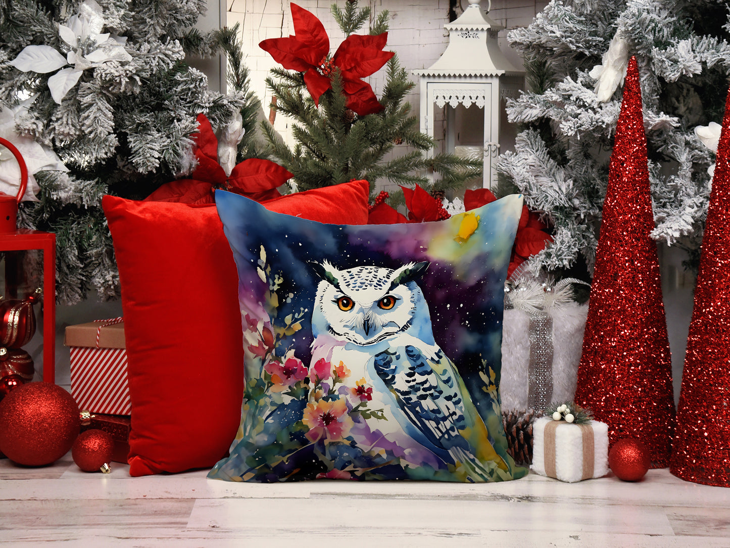 Snowy Owl Throw Pillow