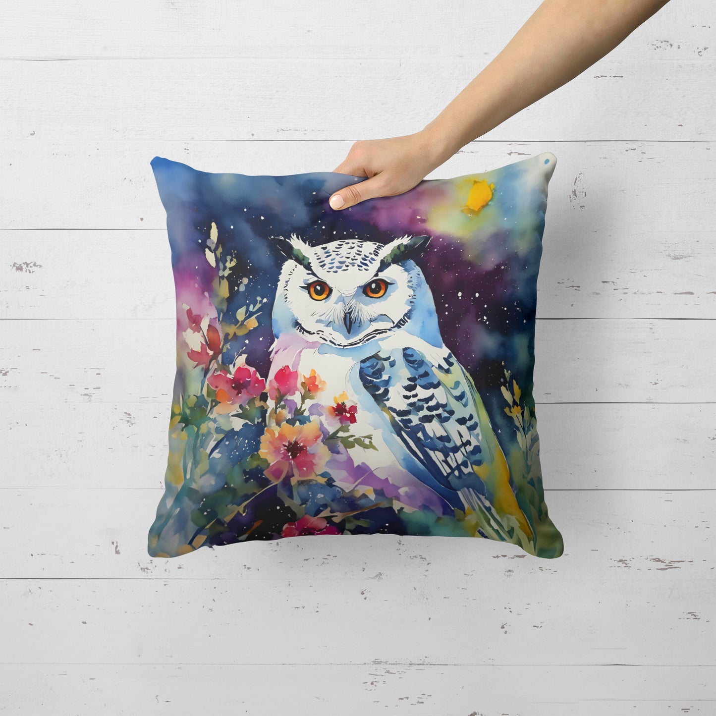 Snowy Owl Throw Pillow