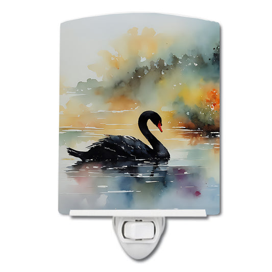 Buy this Black Swan Ceramic Night Light