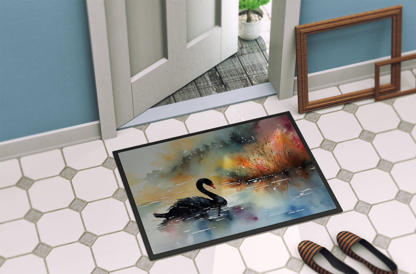 Black Swan Doormat