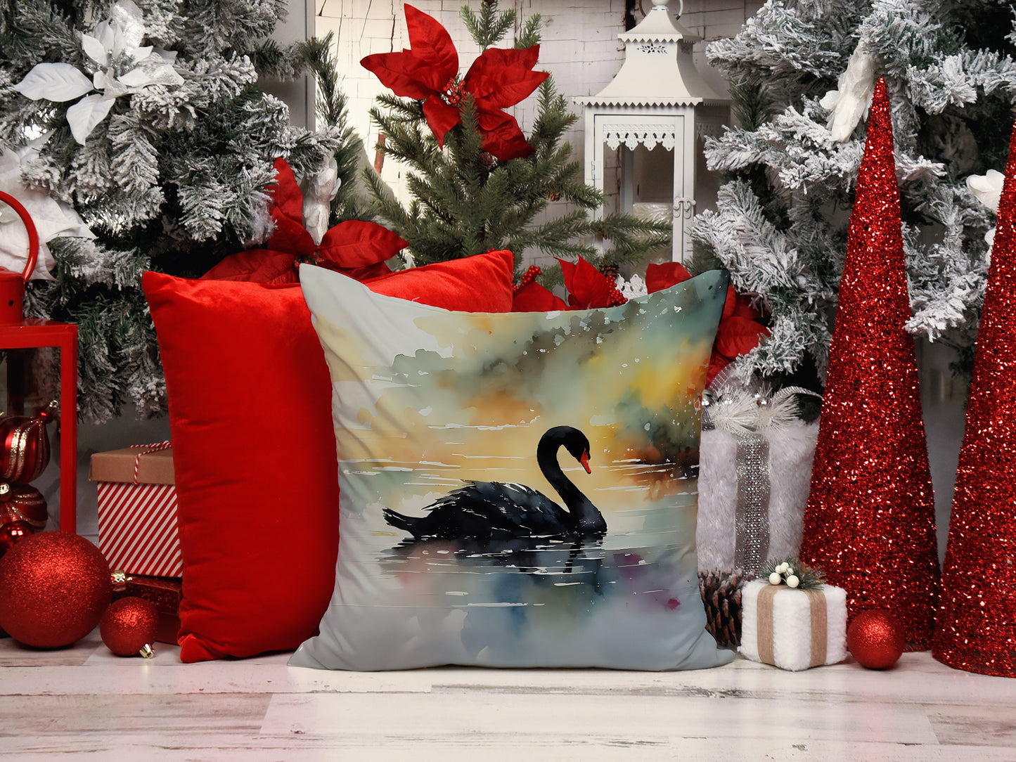 Black Swan Throw Pillow