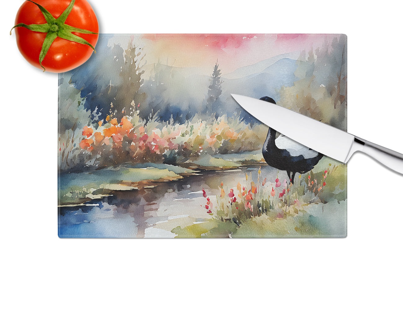 Black Swan Glass Cutting Board