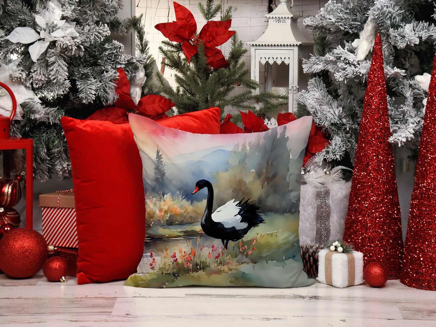 Black Swan Throw Pillow