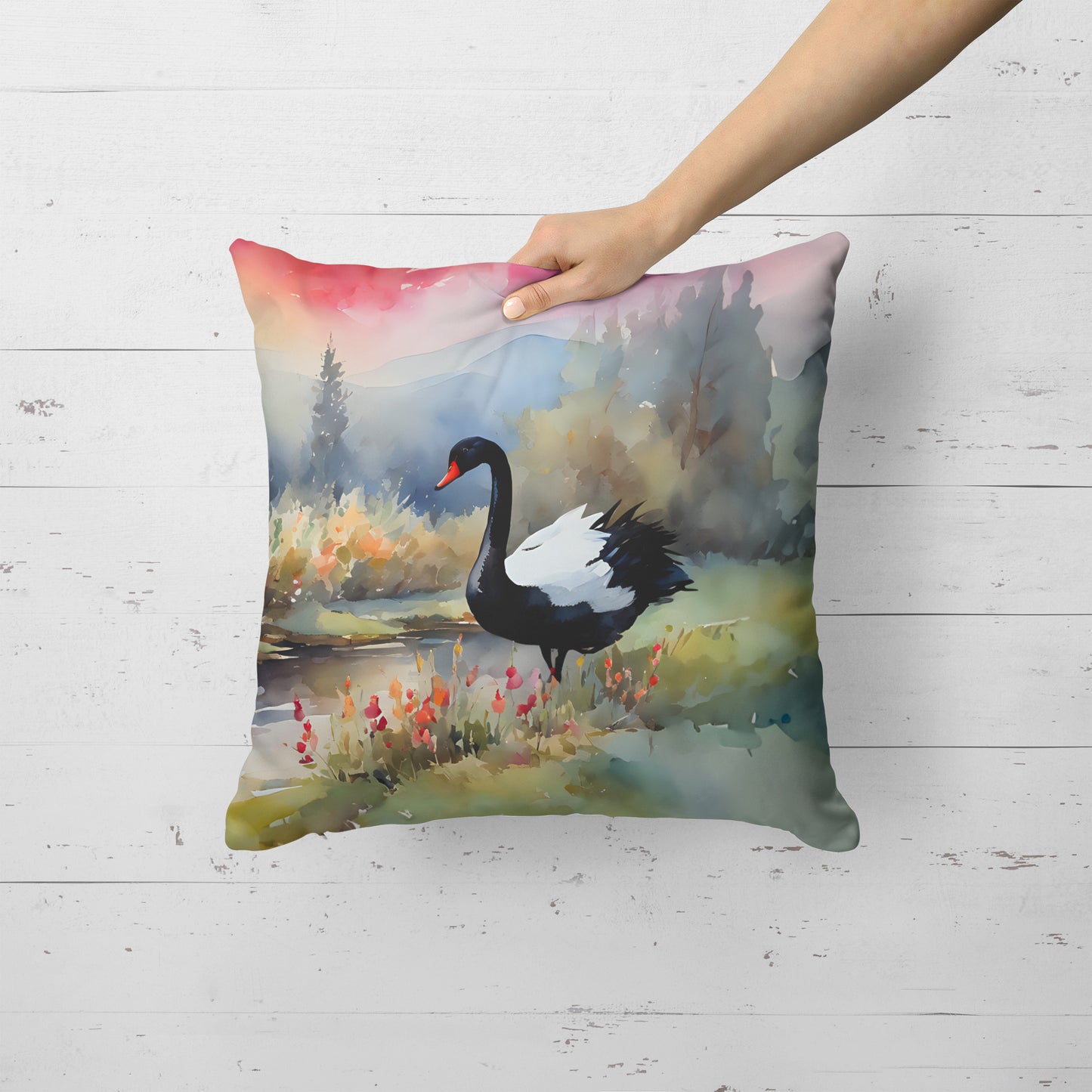 Black Swan Throw Pillow