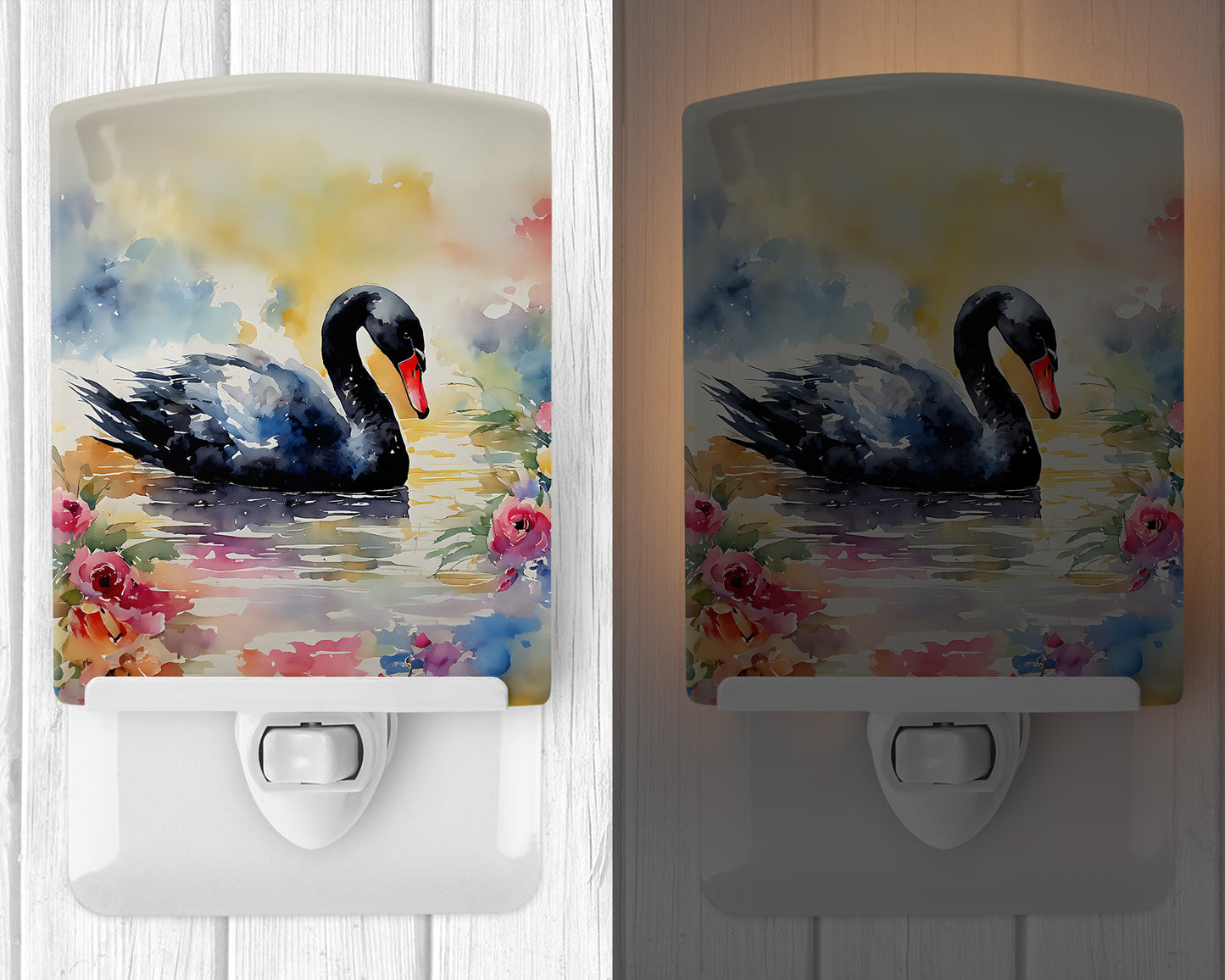 Black Swan Ceramic Night Light